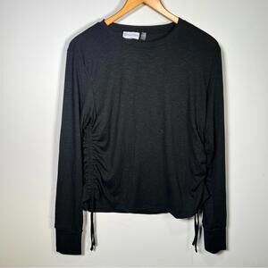 Women’s Black Long Sleeve Top Point Zero Size Large